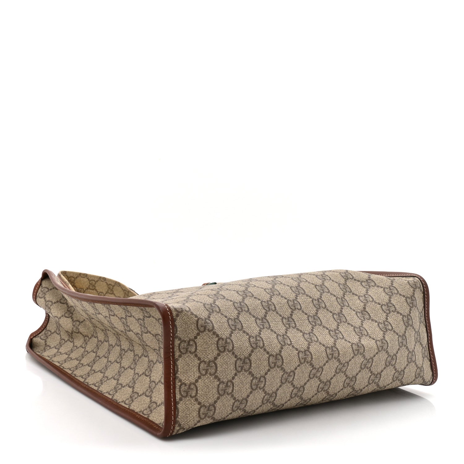 Gucci GG Plus Monogram Small Signature Web Loop Vertical Tote Light Brown 4 of 15