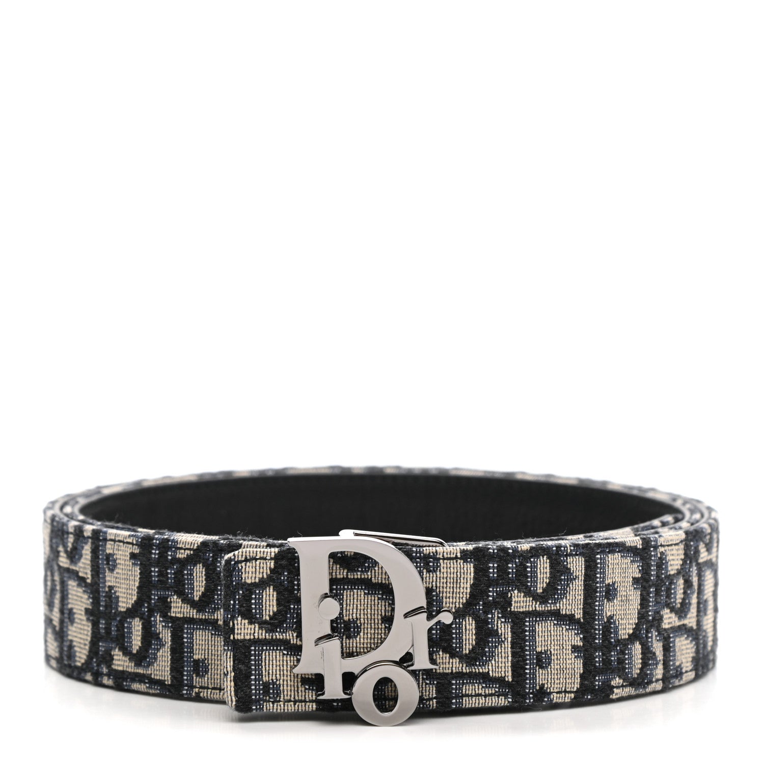 Christian Dior Oblique 35mm Belt 95 Blue Multi 1 of 6