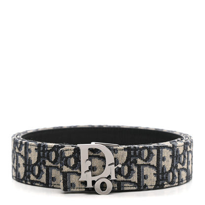 Christian Dior Oblique 35mm Belt 95 Blue Multi 1 of 6