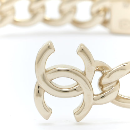 Chanel Metal CC Chain Link Choker Necklace M Gold 6 of 7