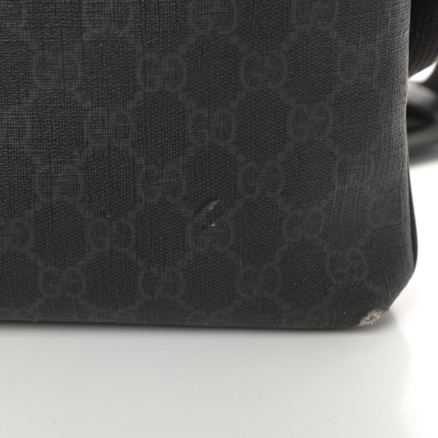Gucci GG Supreme Monogram Crossbody Messenger Bag Black Grey 17 of 20