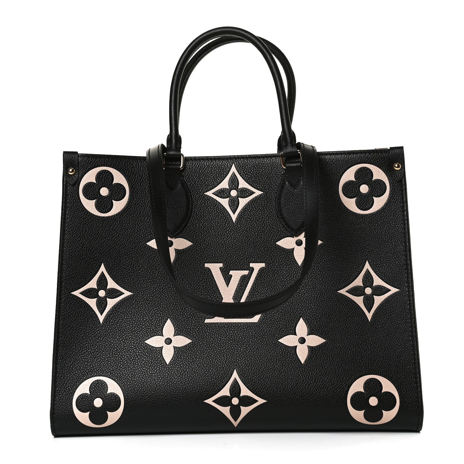 Louis Vuitton Empreinte Monogram Giant Onthego MM Black Beige 1 of 11
