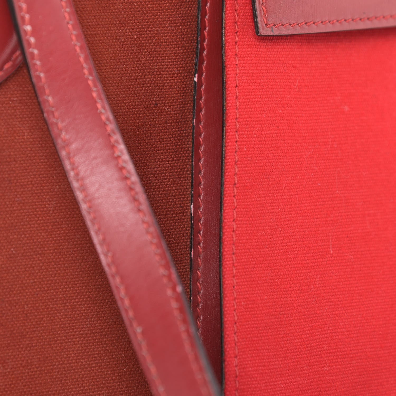 Hermes Toile Box Veau Doblis Sac Himalaya Rouge Vif Brique Rouge H 13 of 14