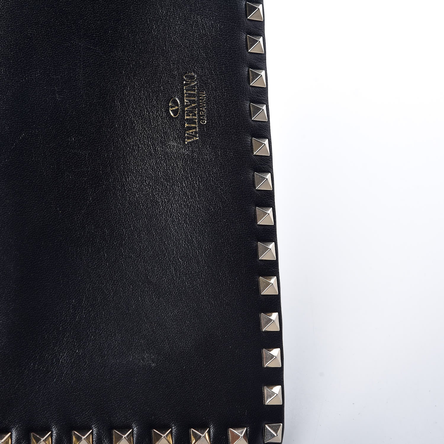 Valentino Garavani Nappa Rockstud Wristlet Clutch Black 9 of 14