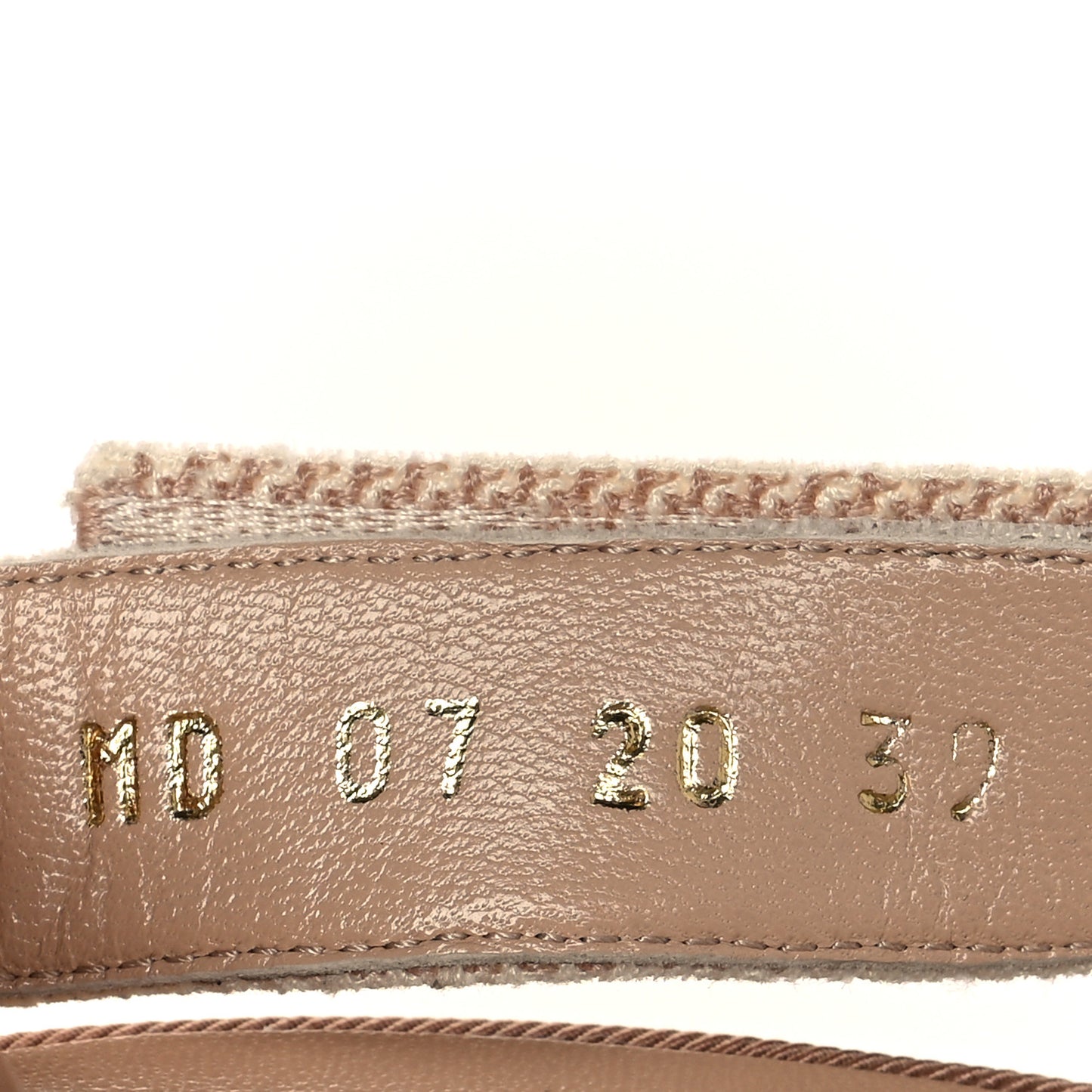 Micro Resille Ribbon J'Adior Slingback 65mm Pumps 39 Nude