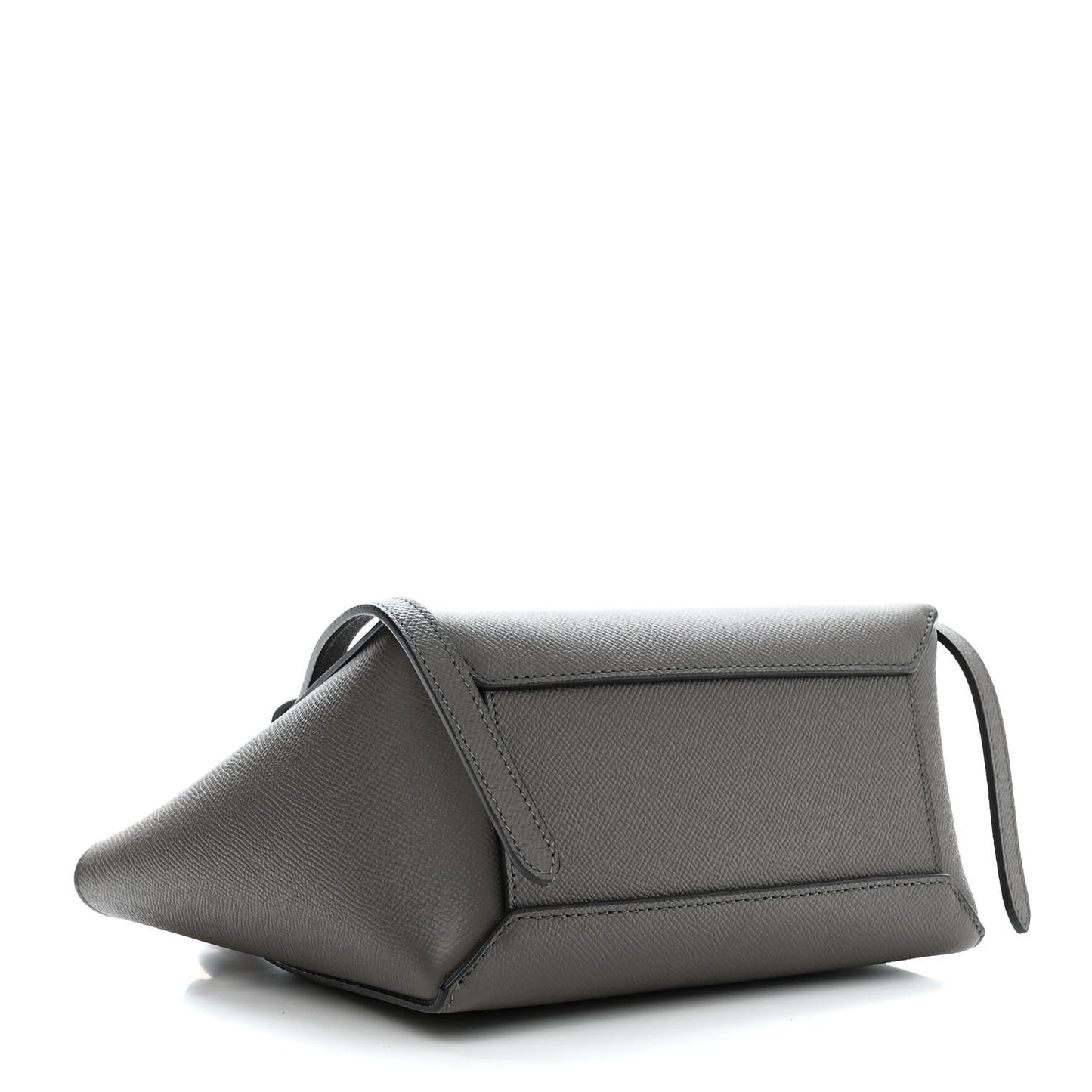 Grained Calfskin Nano Belt Bag Grey
