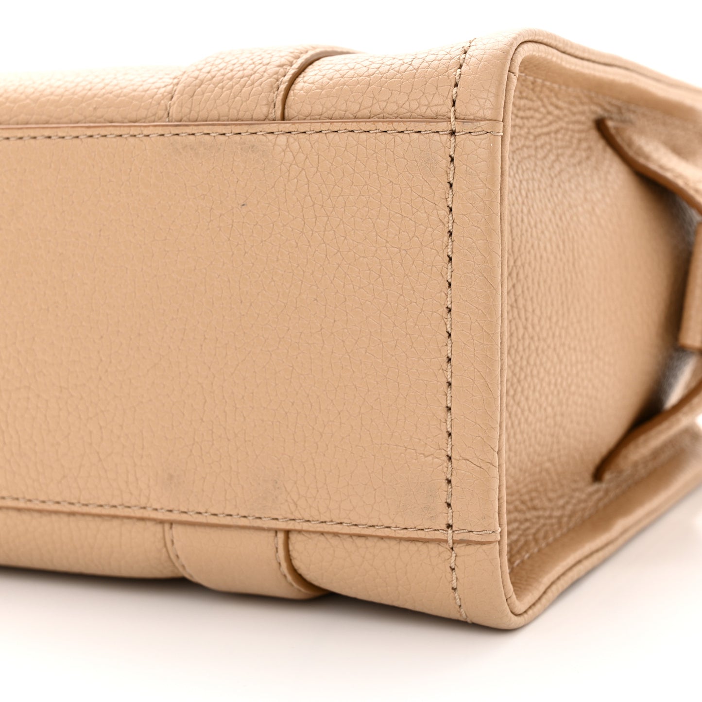 Grained Calfskin Small The Tote Bag Camel