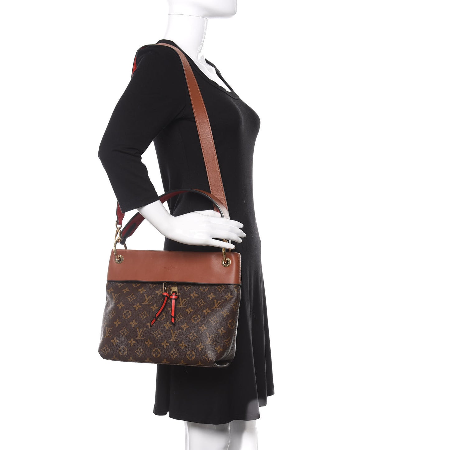 Monogram Tuileries Besace Caramel Rouge