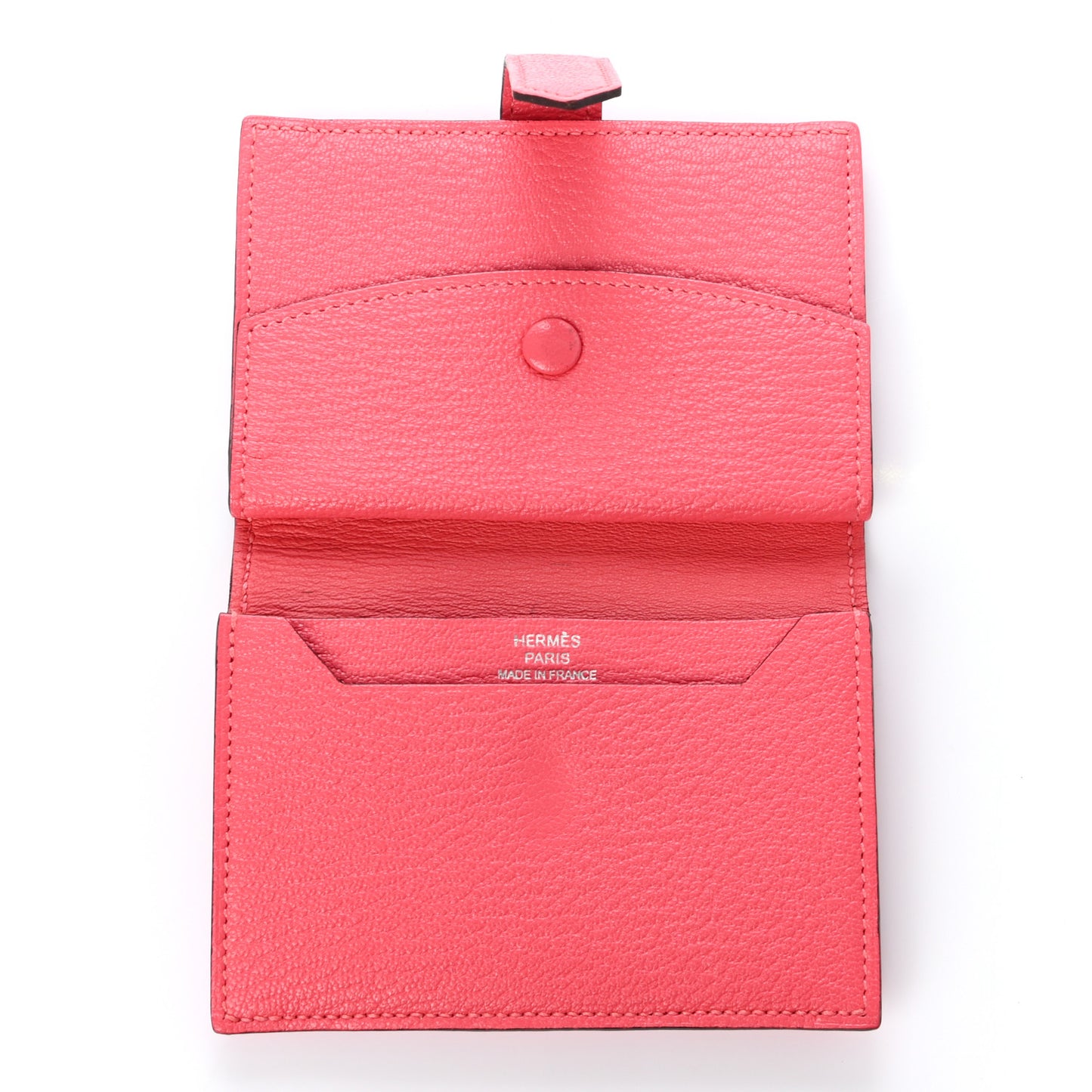 Chevre Mysore Mini Bearn Wallet Rose Lipstick