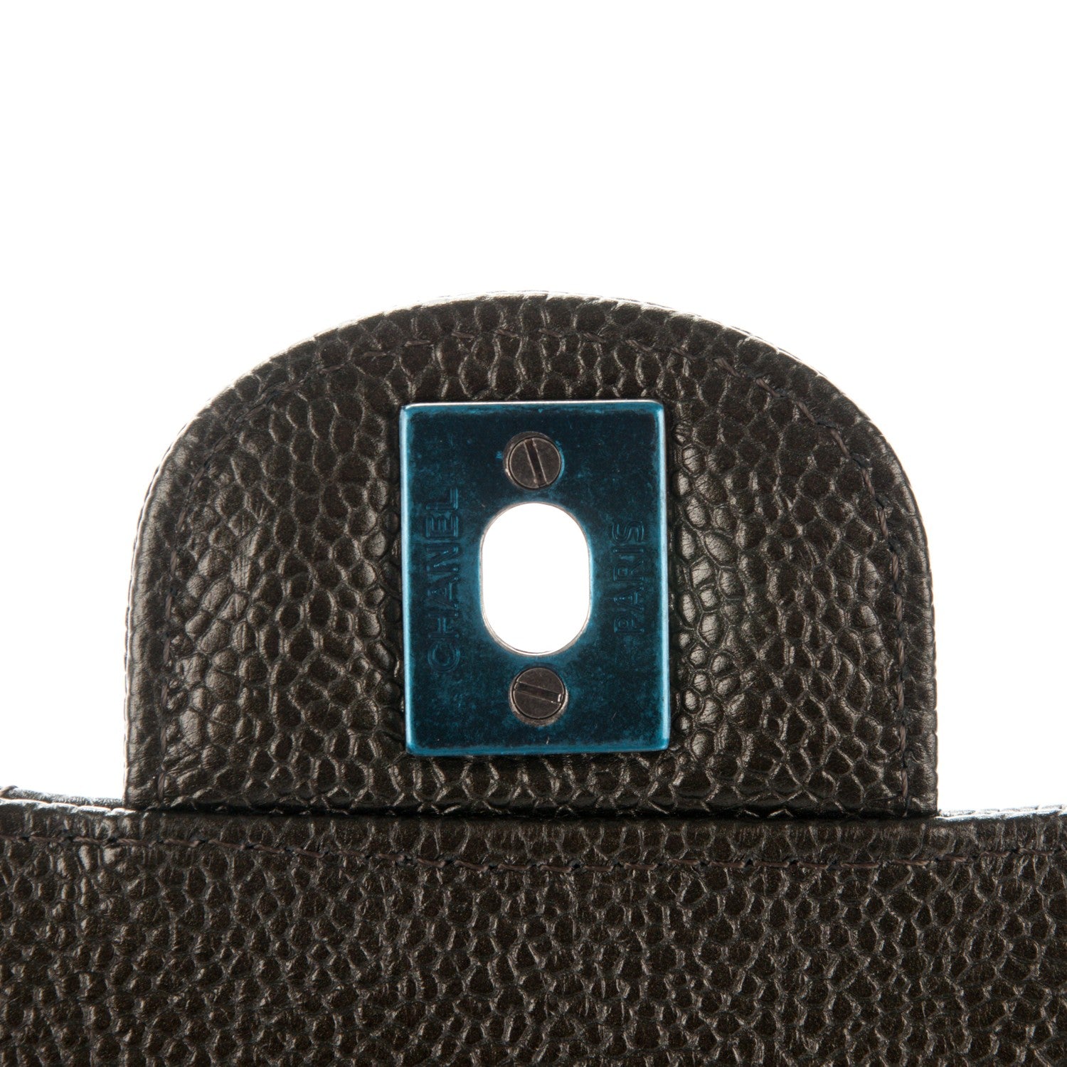 Chanel Caviar Quilted Mini Square Flap Dark Charcoal 6 of 8