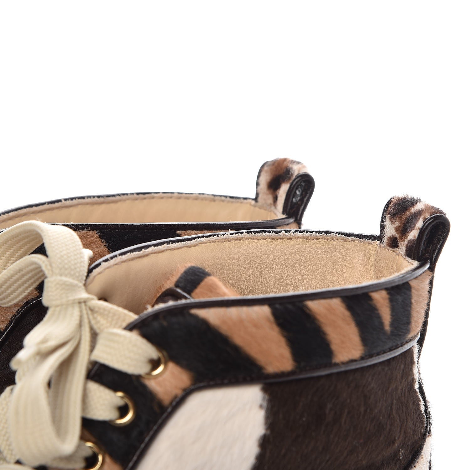 Christian Louboutin Calf Hair Animal Print Rantus Orlato Flat Sneakers 38.5 Multicolor 11 of 12