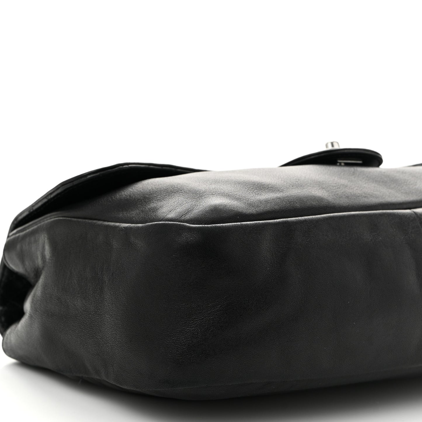 Lambskin Medium Soft and Chain Flap Black