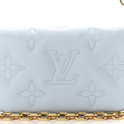 Louis Vuitton Calfskin Bubblegram Wallet On Strap Ice Blue 8 of 11