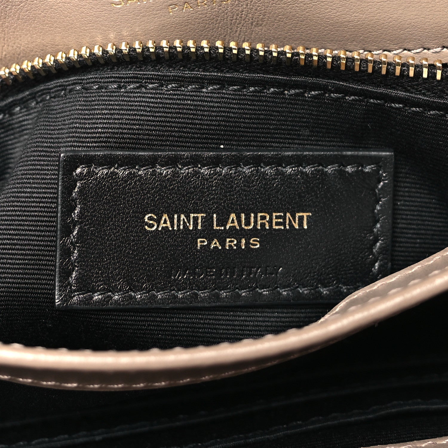 Saint Laurent Calfskin Y Quilted Monogram Toy Loulou Crossbody Bag Taupe 6 of 11