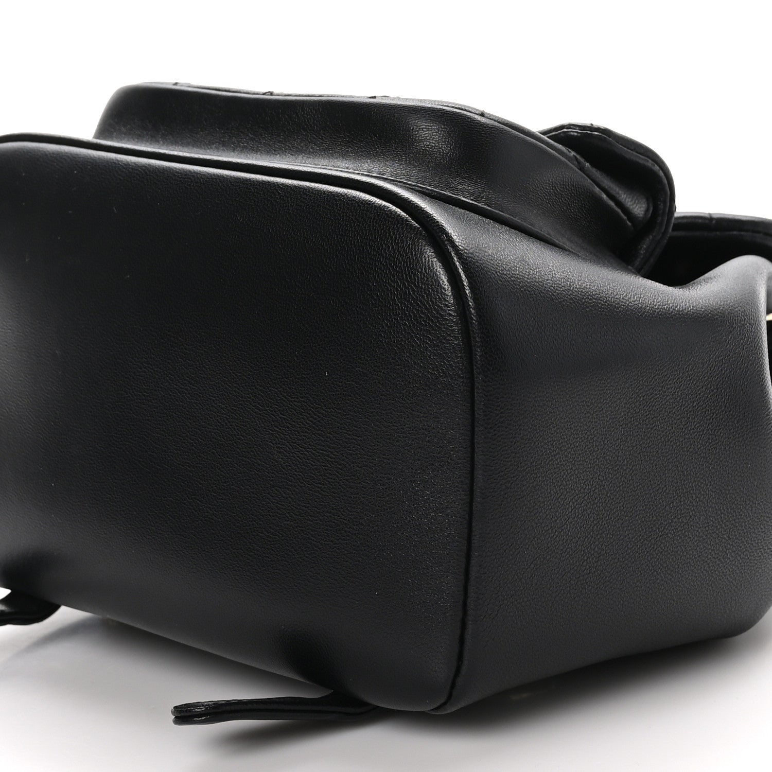 Chanel Lambskin Quilted Small Duma Drawstring Backpack Black 10 of 11