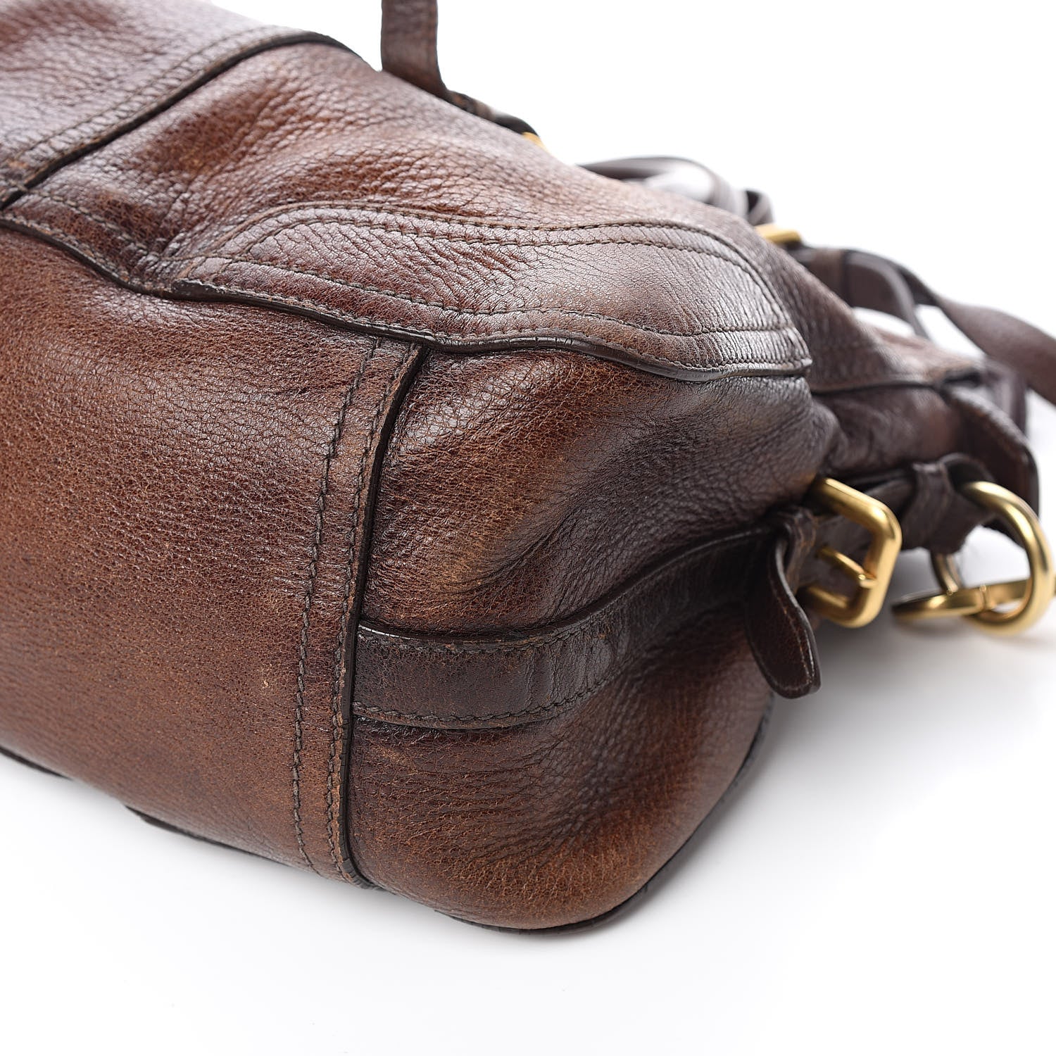 Prada Cervo Antik Bowler Brown 11 of 17