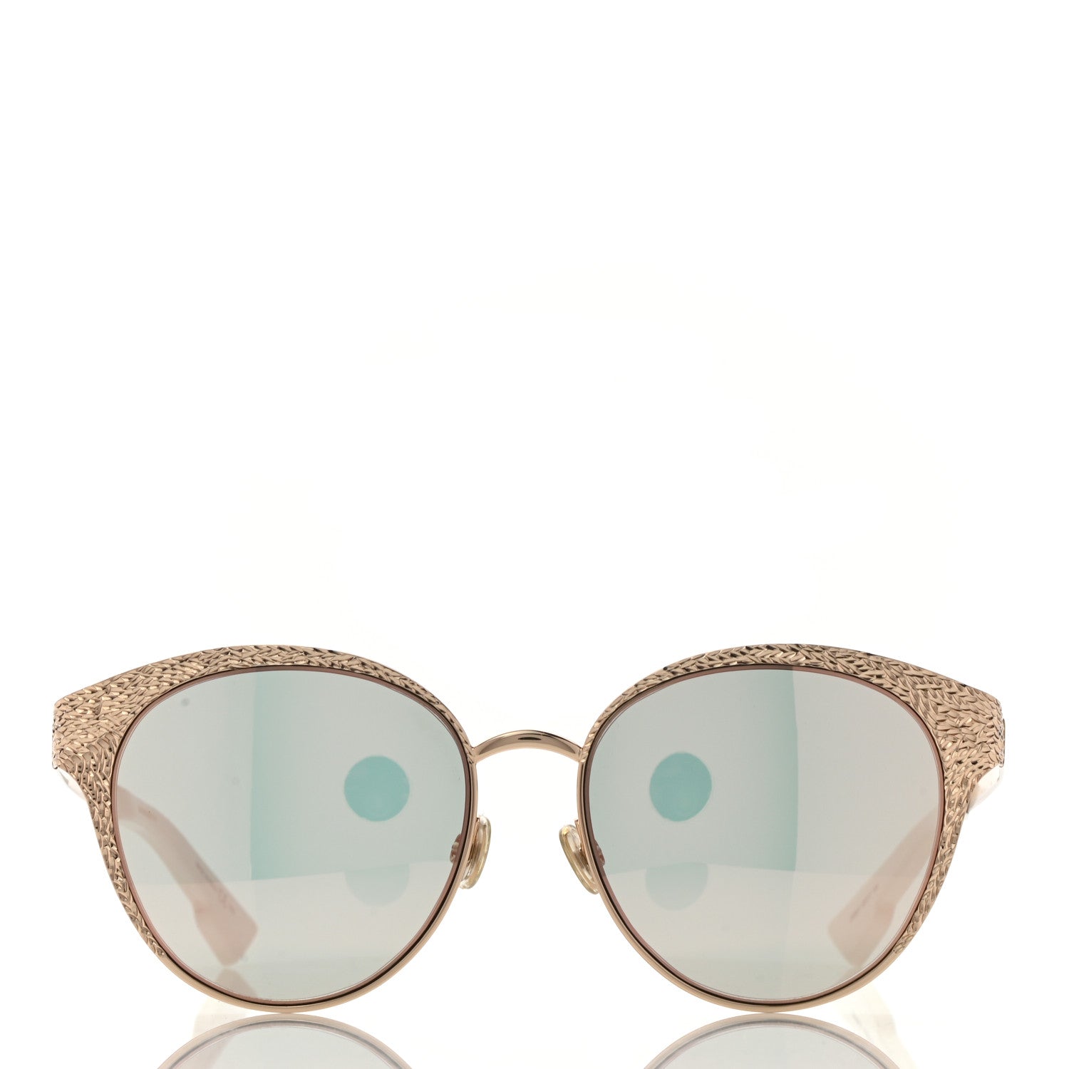 Christian Dior Metal DiorUnique Limited Edition Sunglasses Gold Pink 2 of 9