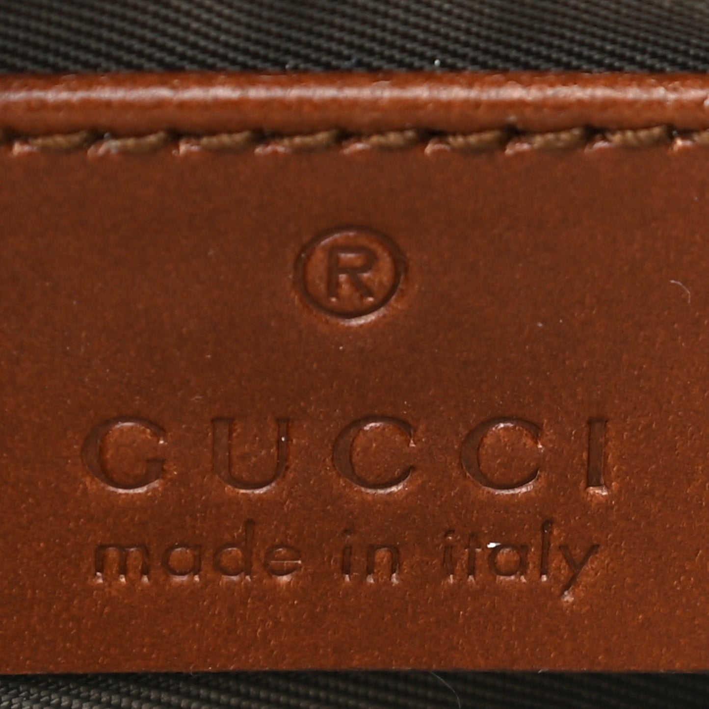 GG Supreme Monogram Key Case Brown