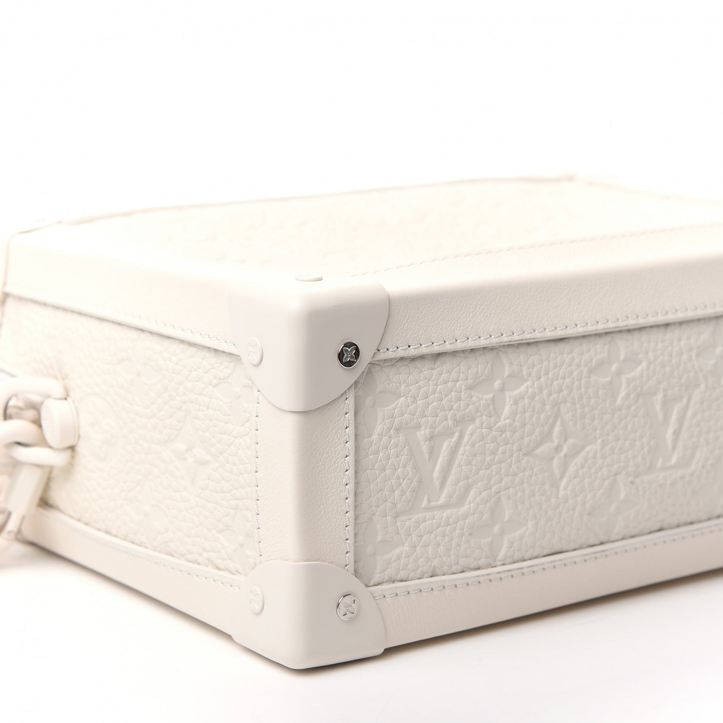 Taurillon Monogram Solar Ray Soft Trunk Powder White