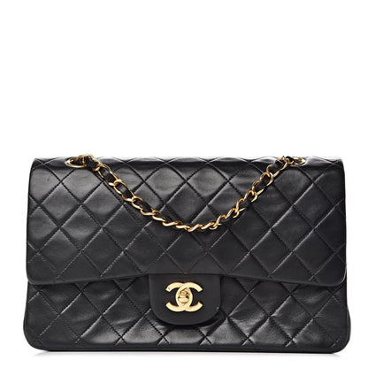 Chanel Lambskin Quilted Medium Double Flap Black 1 of 13