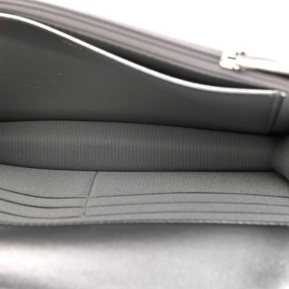 Chanel Gradient Metallic Calfskin Quilted Wallet On Chain WOC Silver Blue Yellow Purple 5 of 11