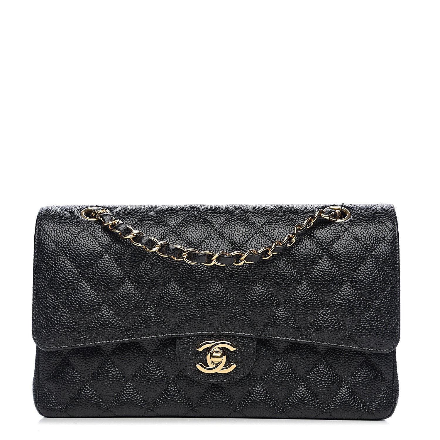 Chanel Caviar Quilted Medium Double Flap Black 1 of 10