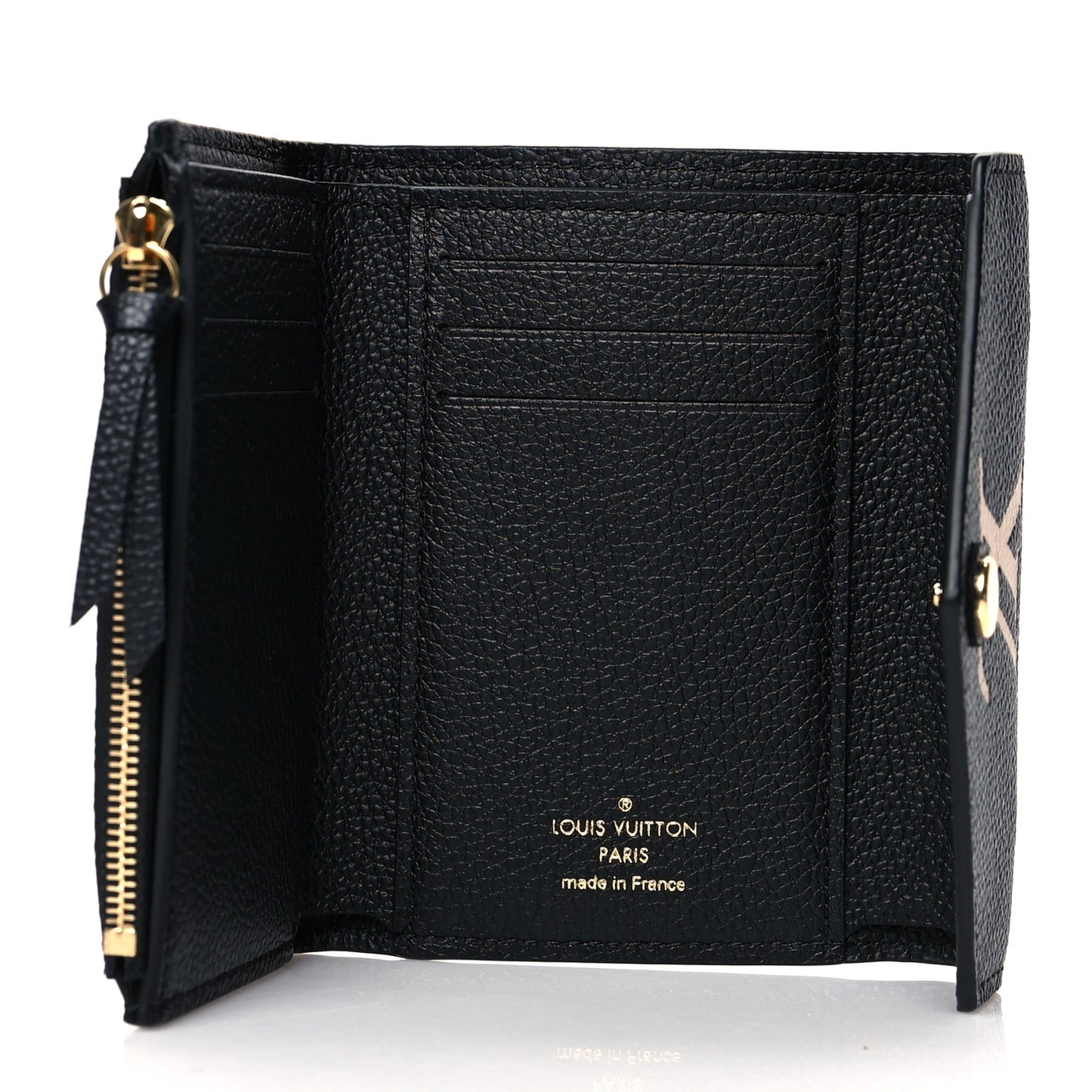Empreinte Monogram Giant Victorine Wallet Black Beige