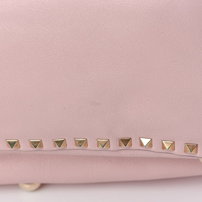 Valentino Garavani Vitello Medium Rockstud Tote Rose 14 of 16