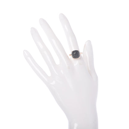 Tiffany 18K Rose Gold Black Spinel 12mm Paloma Picasso Sugar Stacks Ring 54 7 2 of 6
