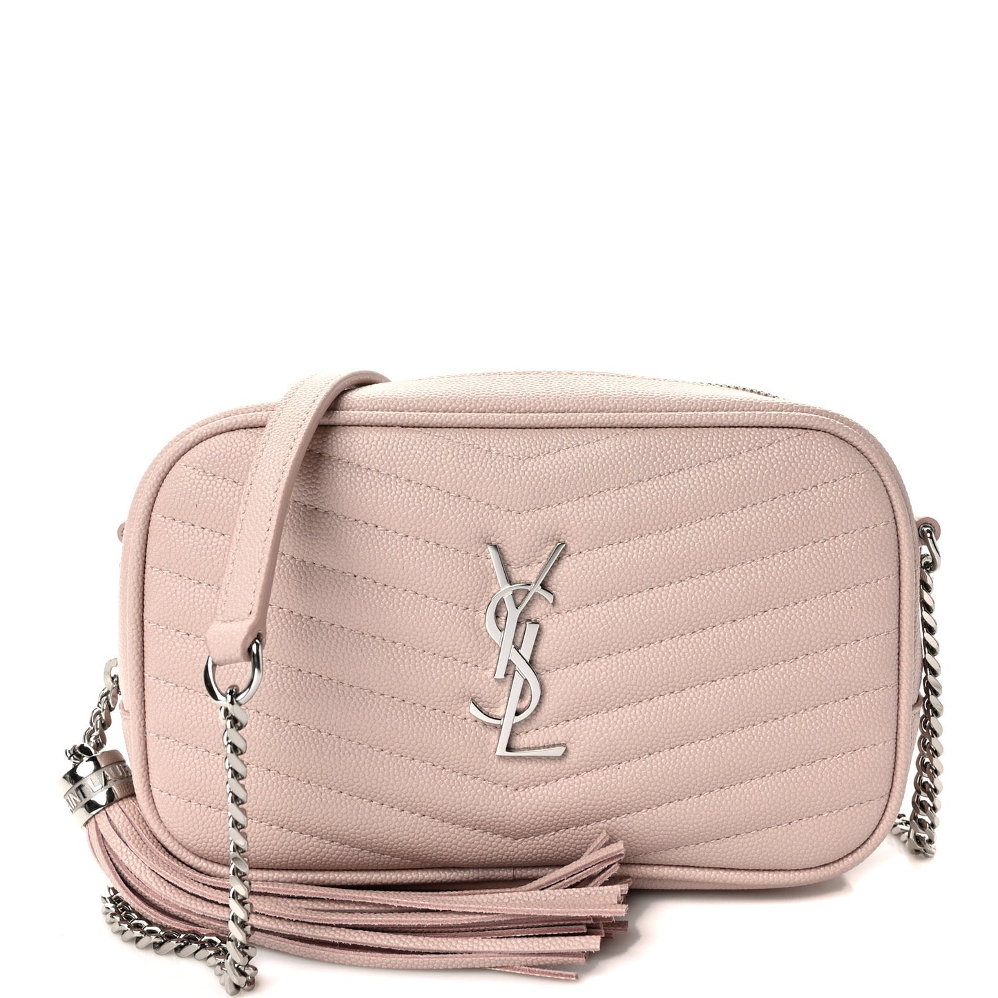 Grain De Poudre Matelasse Monogram Mini Lou Camera Bag Cement Pink