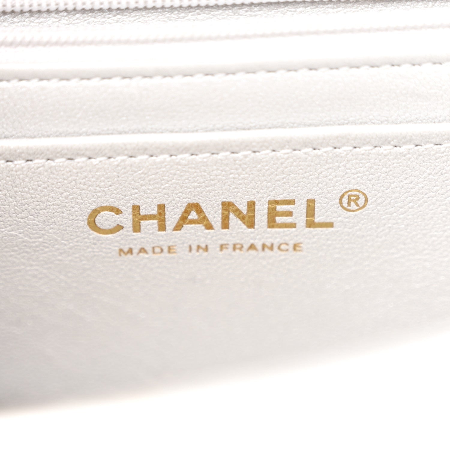 Chanel Metallic Calfskin Quilted Braided Mini Rectangular Flap Silver 6 of 11