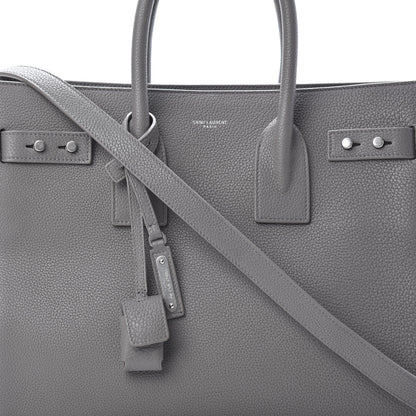 Saint Laurent Grained Calfskin Small Supple Sac De Jour Mouse Grey 8 of 18