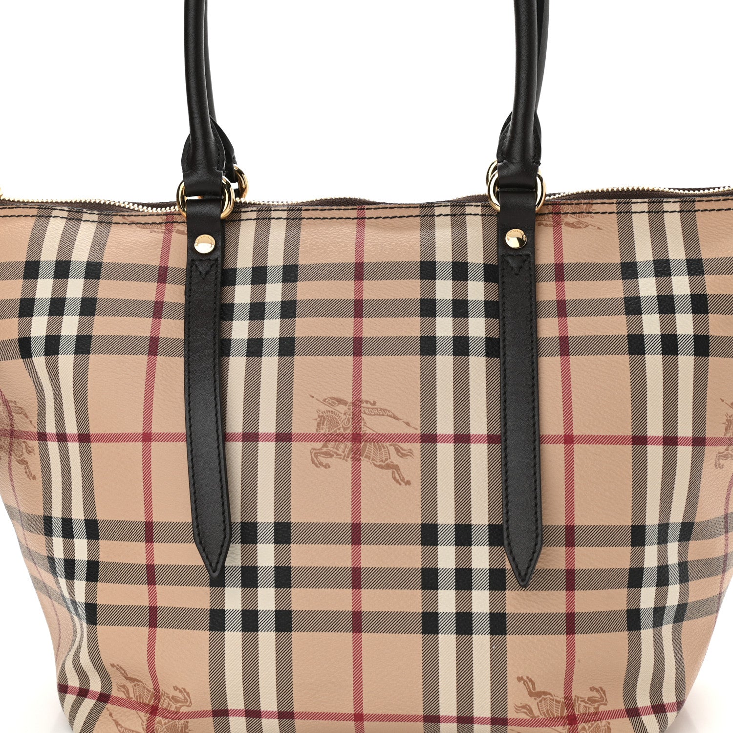 Burberry Haymarket Check Small Salisbury Tote Black 9 of 11