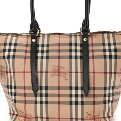 Burberry Haymarket Check Small Salisbury Tote Black 9 of 11
