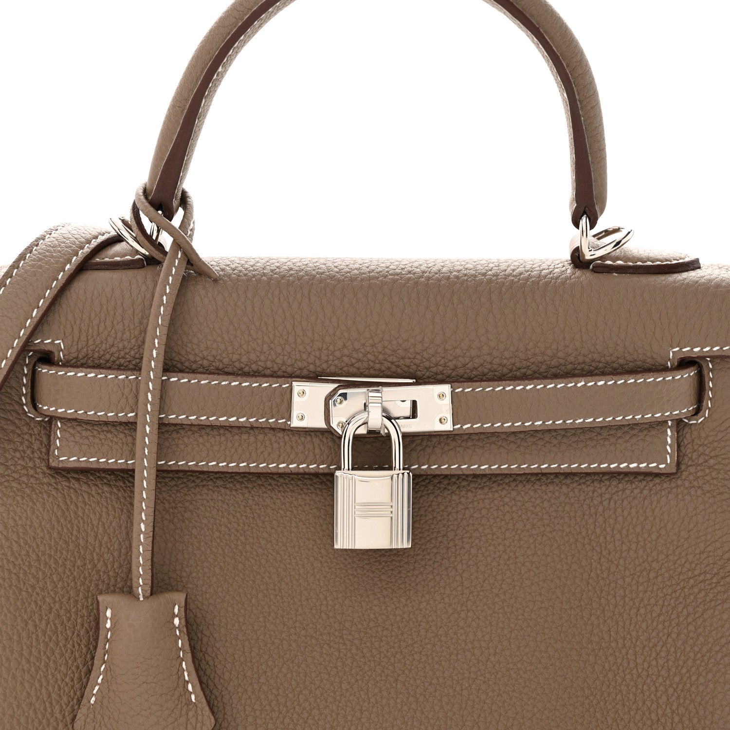 Hermes Togo Kelly Retourne 25 Etoupe 8 of 15
