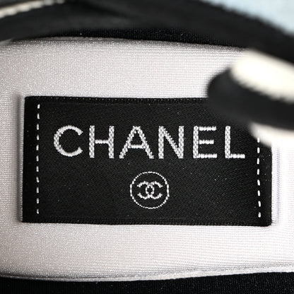 Chanel Suede Calfskin Mixed Fibers CC Sneakers 40 Ivory Green Light Blue 37.5 Ivory Green Light Blue 8 of 9