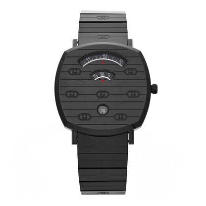 Gucci PVD Stainless Steel 38mm Grip Quartz Watch Black 1 of 4