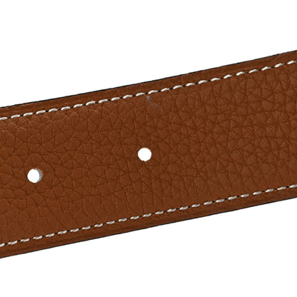 Hermes Box Togo 32mm Guilloche H Belt 75 30 Black Gold 11 of 12