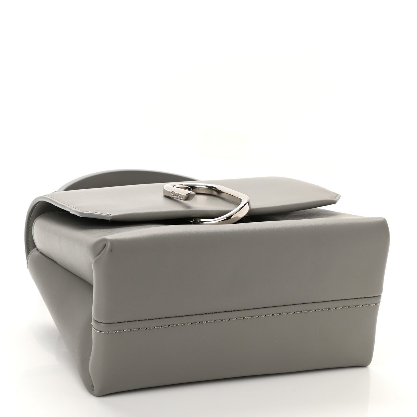 Smooth Calfskin Mini Alix Top Handle Satchel Cement