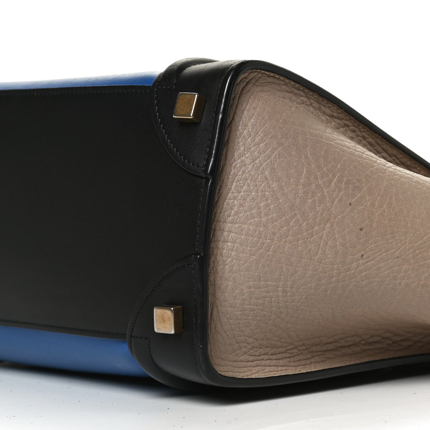 Elephant Calfskin Micro Tri-Color Luggage Indigo