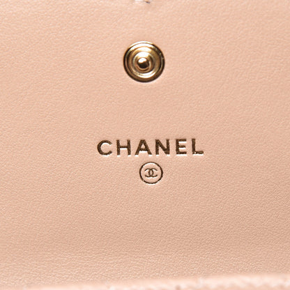 Chanel Caviar Quilted Medium Filigree Flap Wallet Beige Black 6 of 9