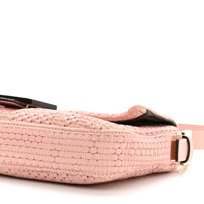 Fendi Calfskin Woven Baguette Cipria Beige Phard 11 of 11