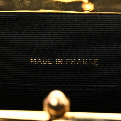 Chanel Grosgain Evening Bag Black 7 of 11