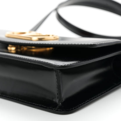 Valentino Garavani Shiny Calfskin Vlogo Small Shoulder Bag Black 9 of 9