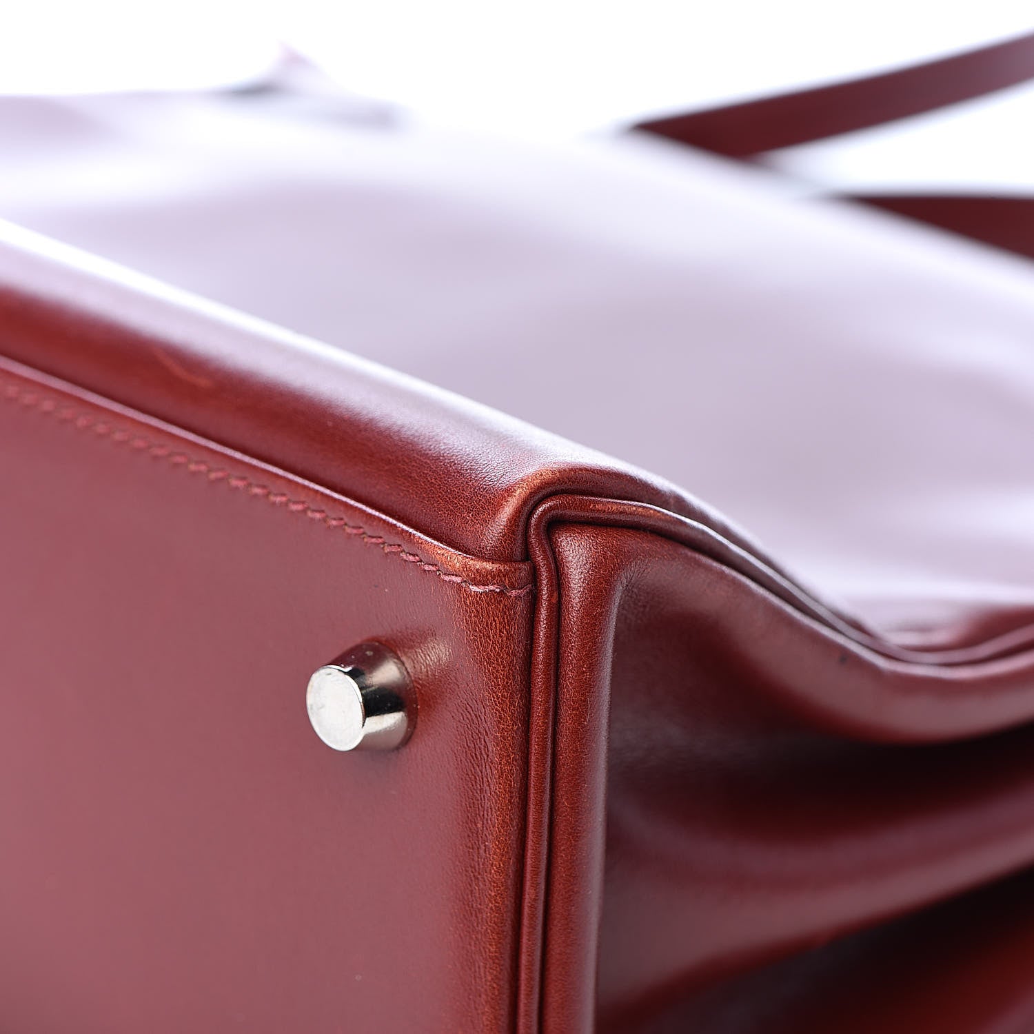 Hermes Box Kelly Retourne 28 Rouge H 37 of 48