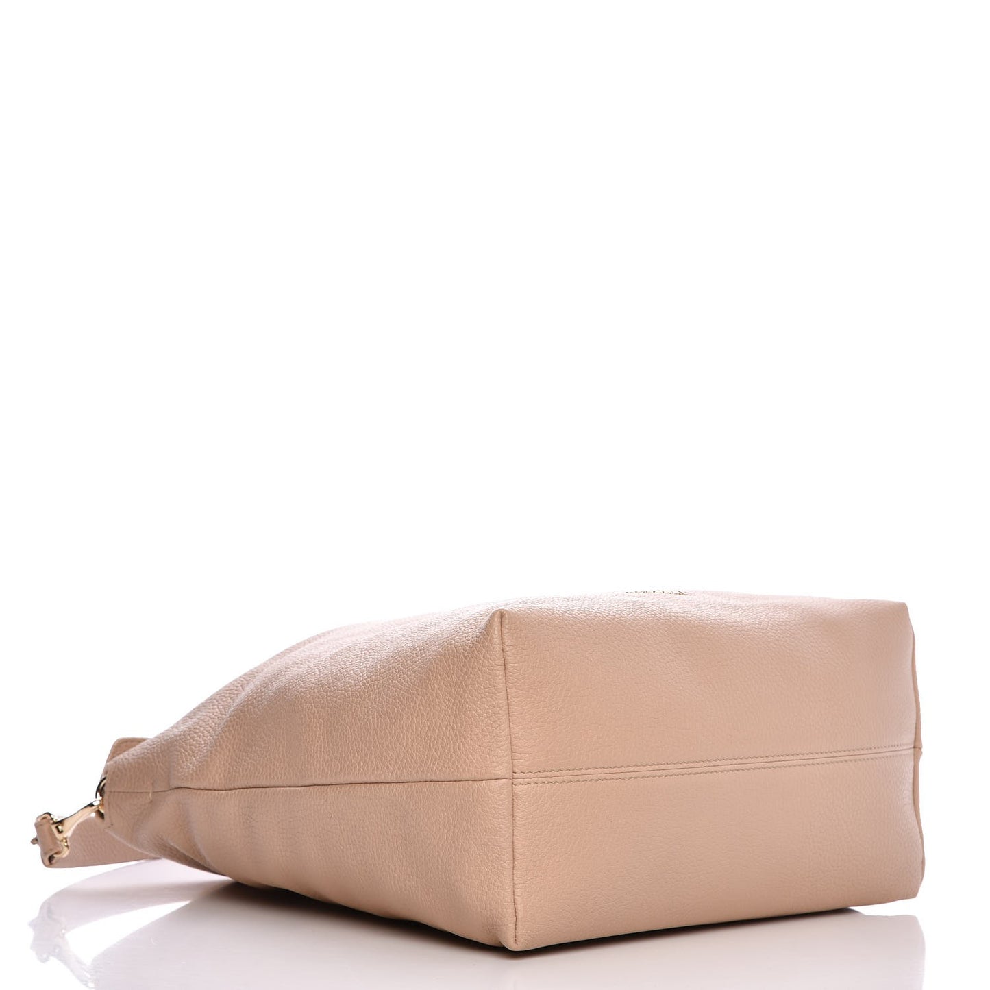 Grainy Calfskin Medium Cale Hobo Light Nude