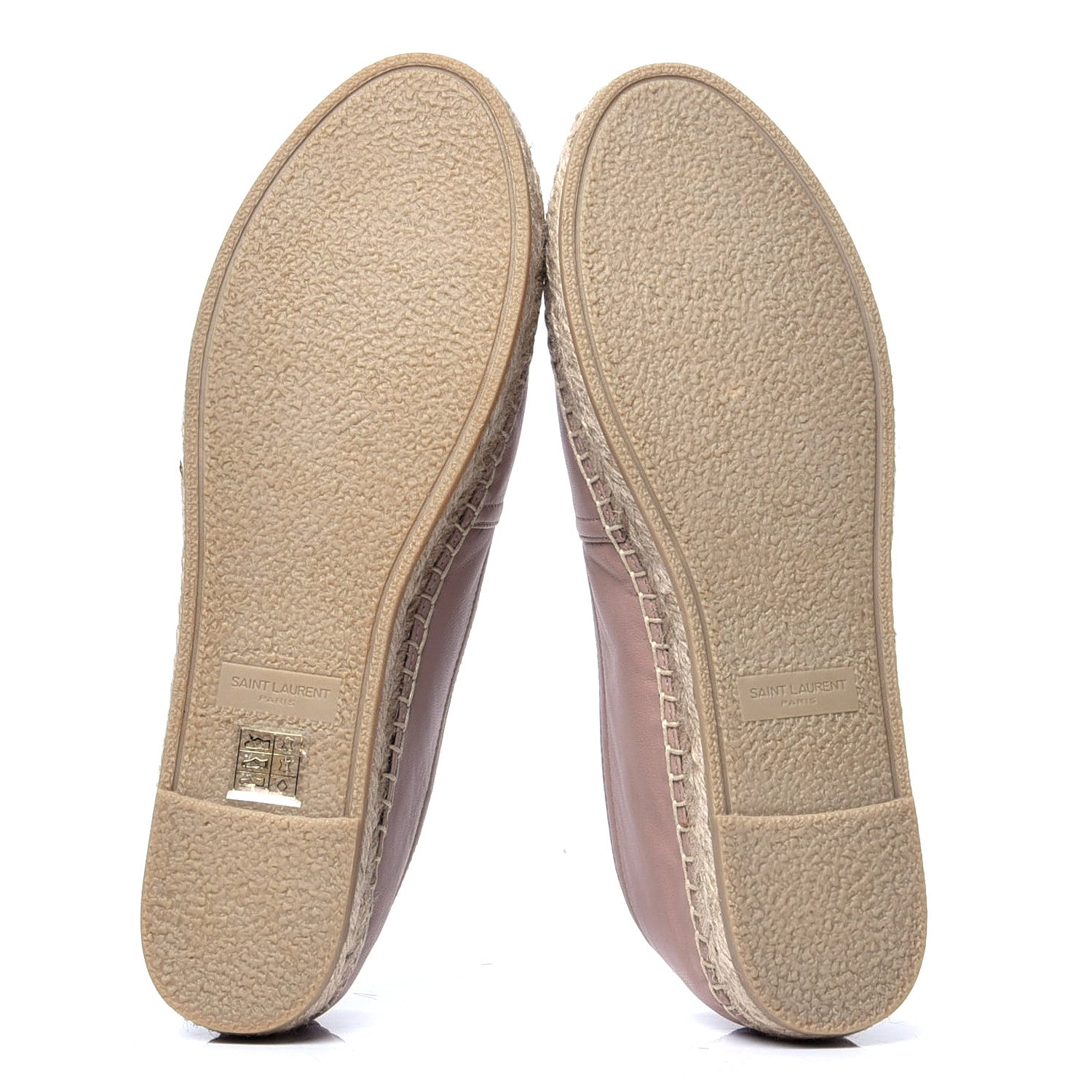 Saint Laurent Nappa Monogram Espadrilles 39 Nude 5 of 6