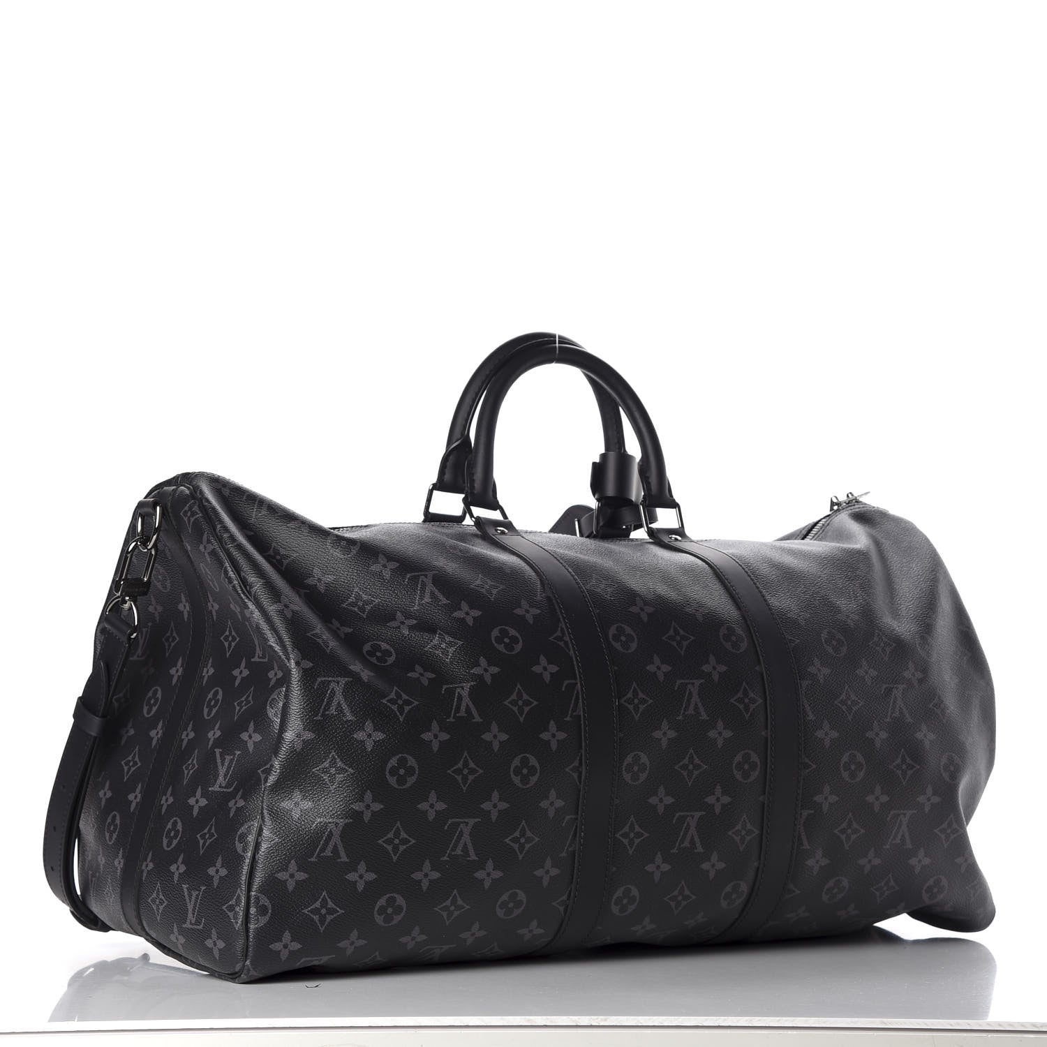 Louis Vuitton Monogram Eclipse Keepall Bandouliere 55 2 of 9