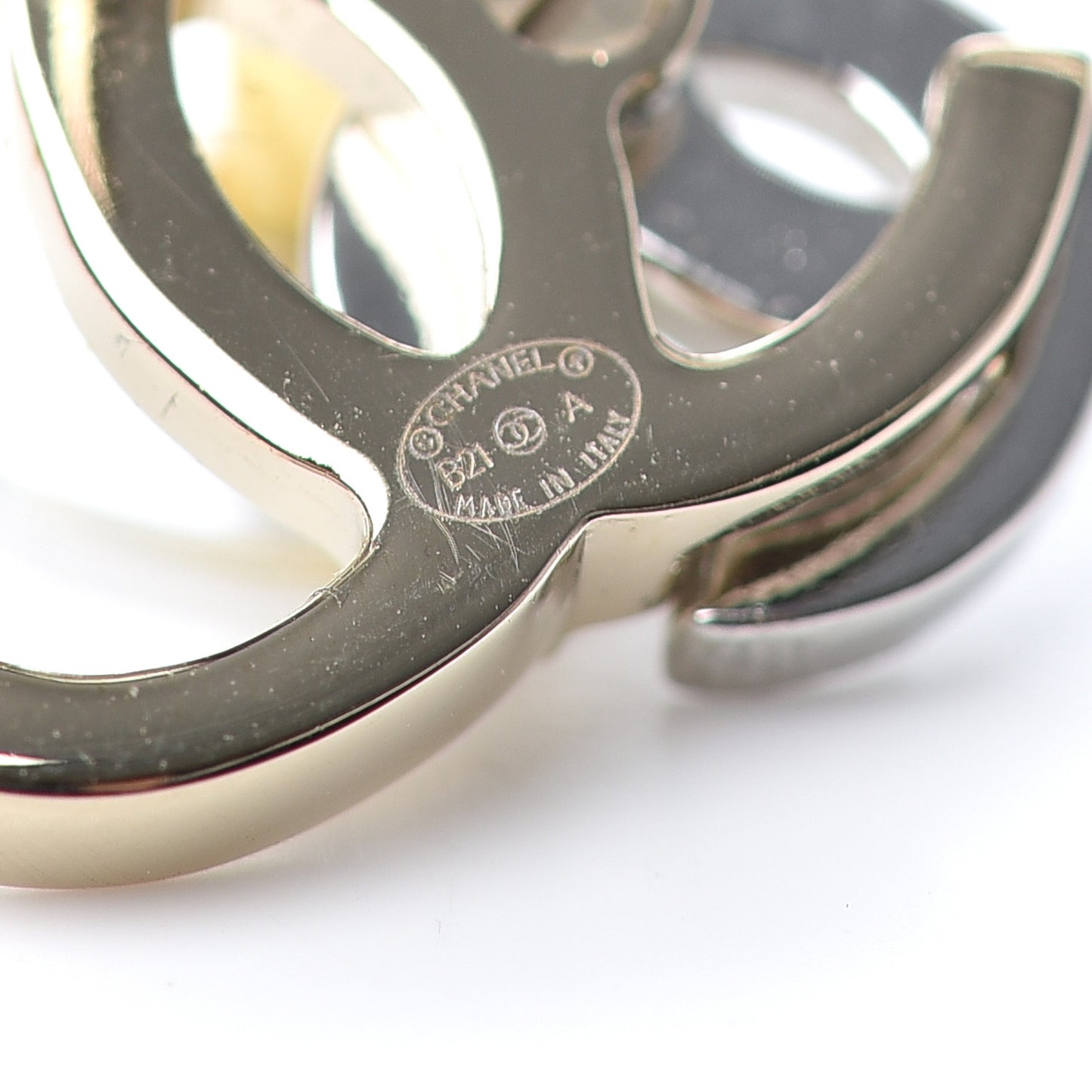 Crystal Double CC Earrings Gold Silver