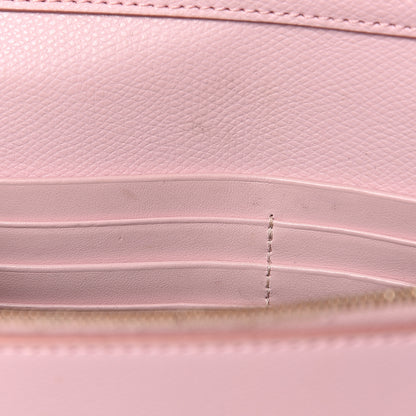 Fendi Vitello Cruise F is Fendi FF 1974 Embossed Medium Envelope Wallet On Chain Maya Black Peonia 6 of 9